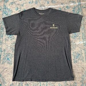 Browning “Land of the Free” Graphic T-Shirt Men’s L/G Gray Short Sleeve